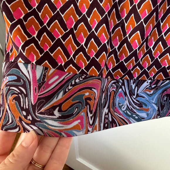 DIANE VON FURSTENBERG Kian Geometric Mini Shift Dress - Picture 7 of 10